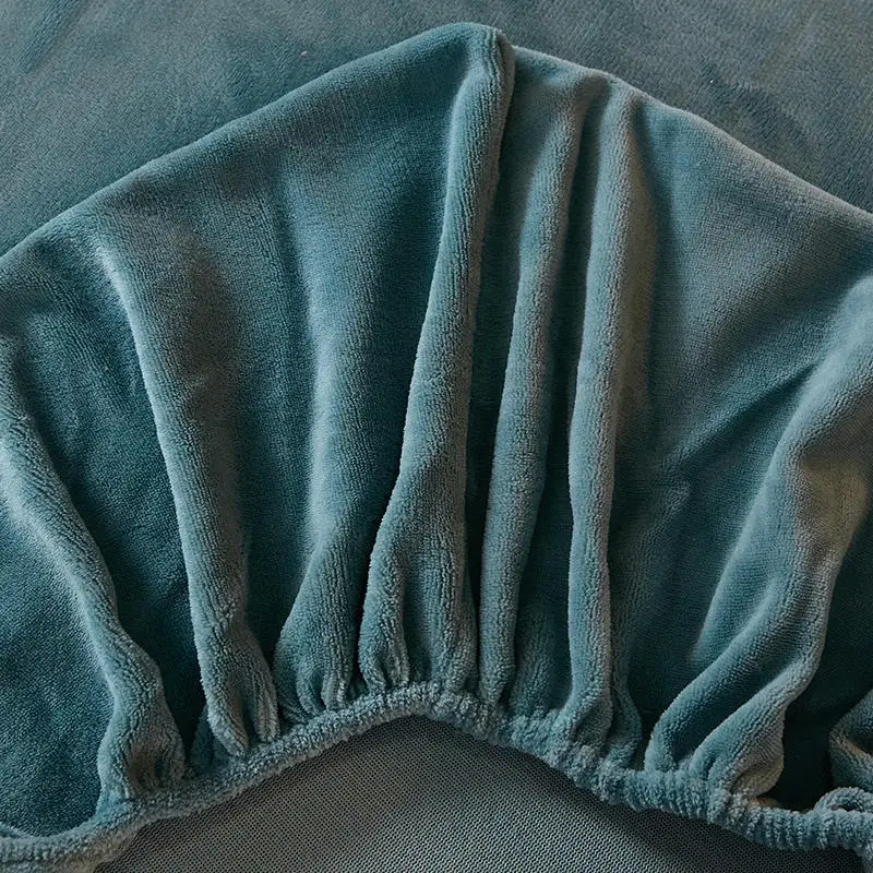 1 шт. Простыня из кораллового флиса sabanas cama одноцветные простыни на резинке зимнее