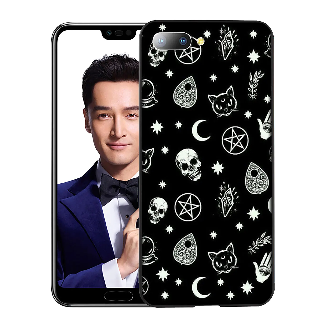 4 Мрачный смерть с косой Скелет мягкий чехол для huawei Y9 Y7 Y6 Prime Honor вид 20 8C 8X8 9 9X10 Lite 7C 7X 7A Pro - Цвет: 4