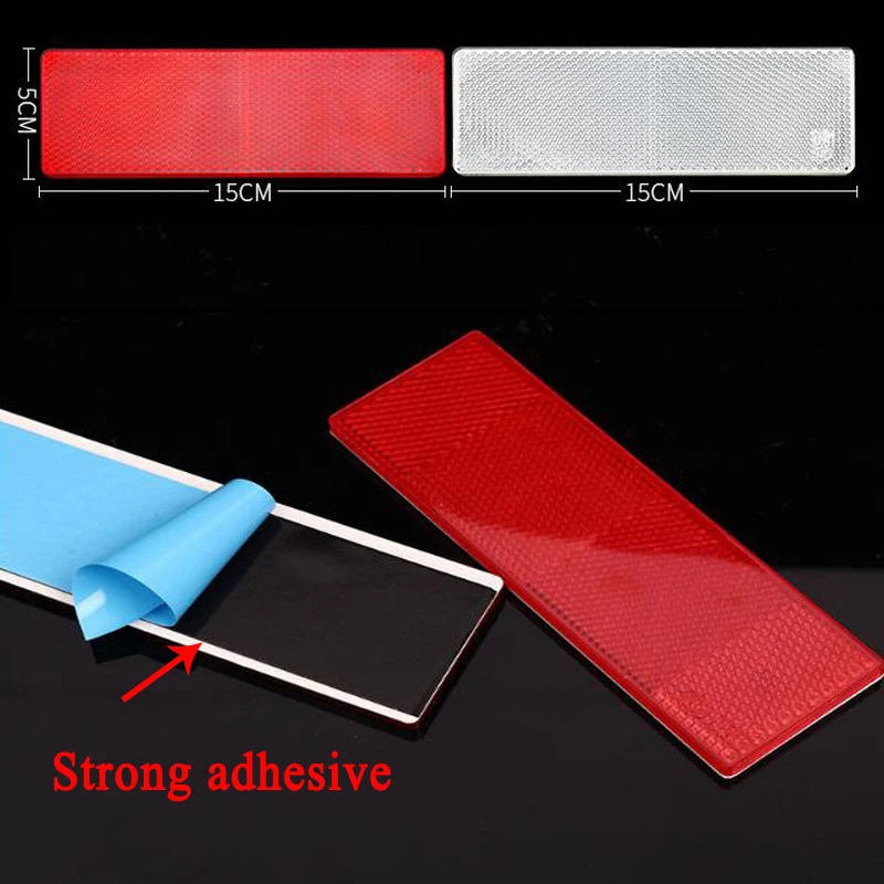 

50pieces Reflective stickers for trucks, stickers for traffic warning signs, plastic reflectors, night reflectors