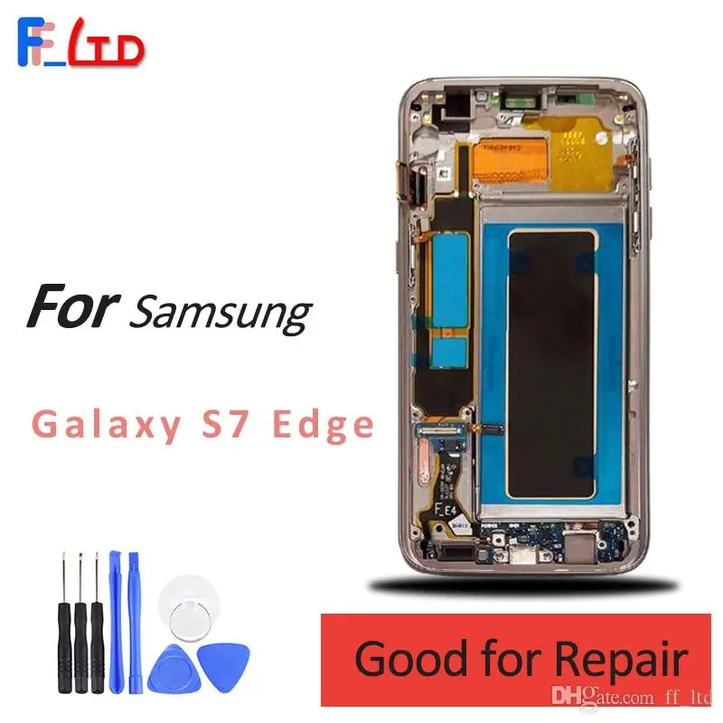 Оригинальный ЖК-дисплей для Samsung Galaxy S7 Edge дисплей сенсорный экран дигитайзер в