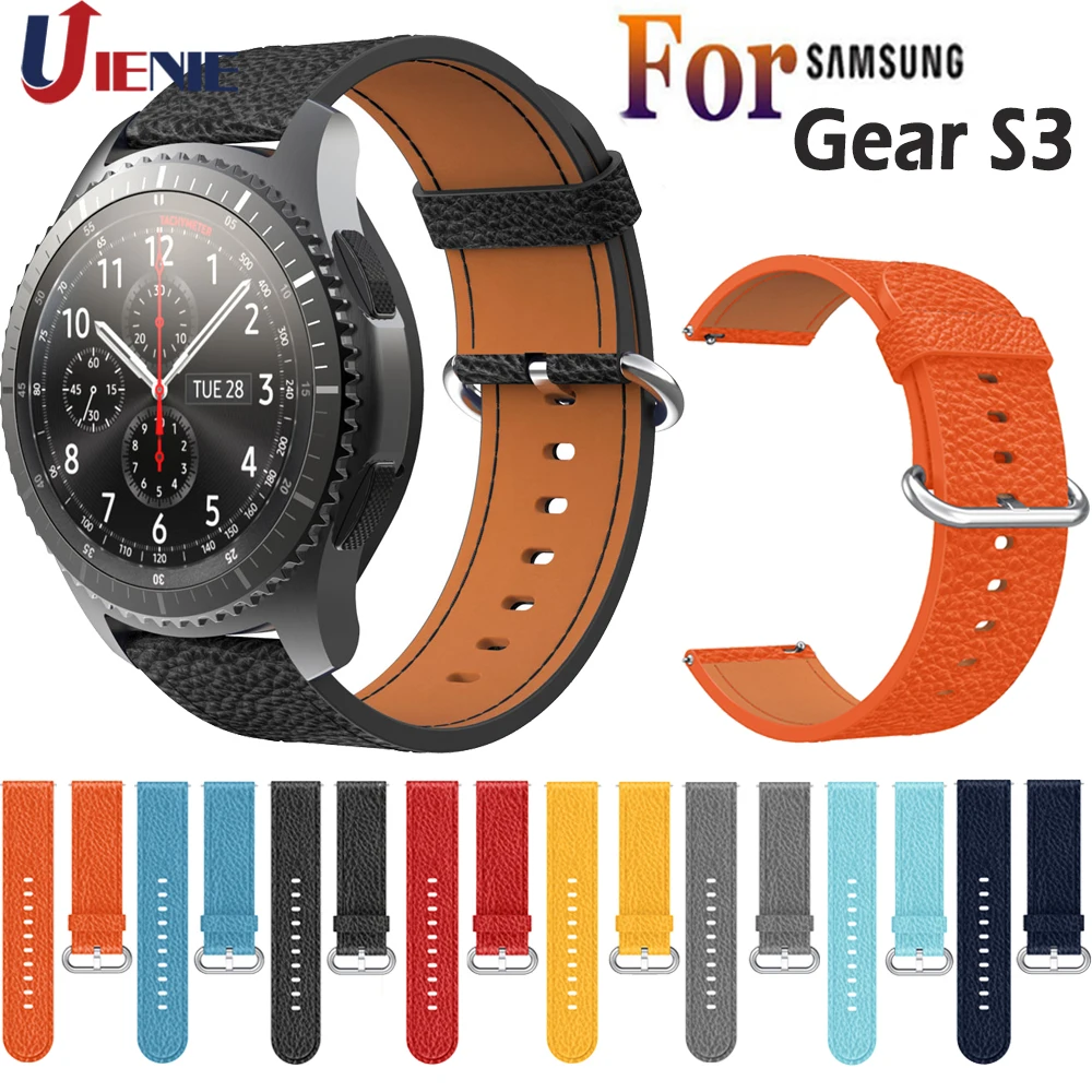 22 мм кожаный ремешок для samsung gear S3 Frontier/классические умные часы с ремнем Замена