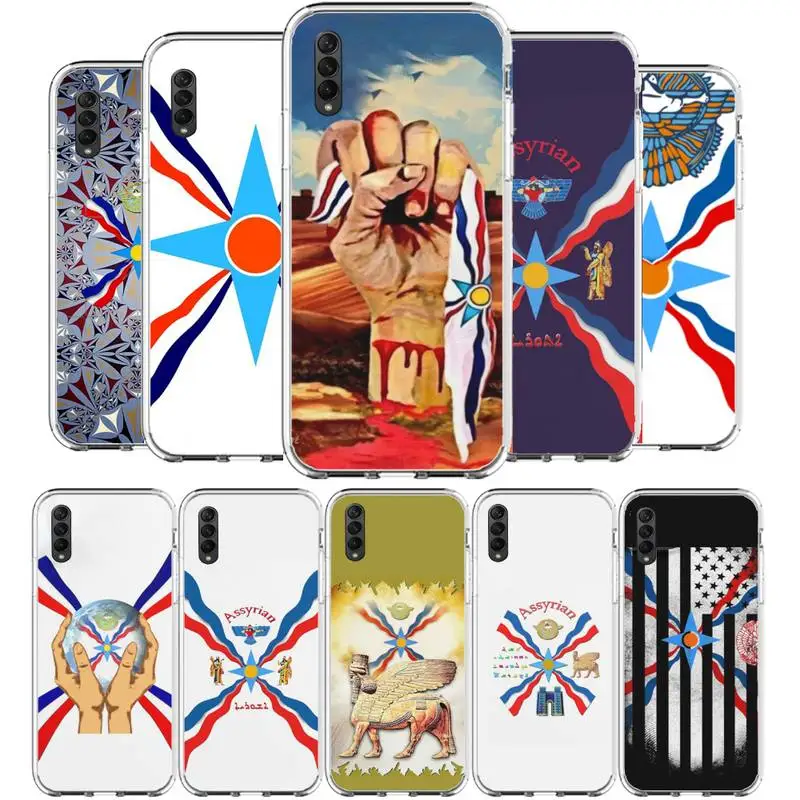 

Assyria Australia flag Assyrian Phone Case For Samsung A10 A30 A40 A50 A70 A51 A52 A71 A12 A21S A31 A20 30S A50S clear cover