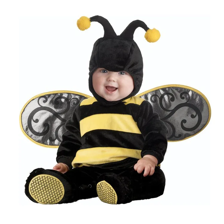 

0-3Years Baby Cartoon Animals Bees Rompers Kids Birthday Anniversary Party Role Play Dress Up Outfit Halloween Cosplay Costume