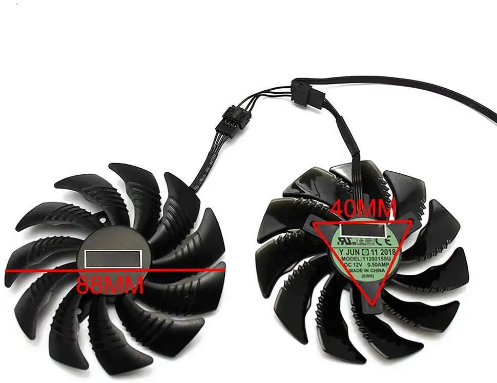 Кулер для видеокарты Gigabyte GTX 1050 1060 1070 960 RX 470 480 570 580 | Компьютеры и офис