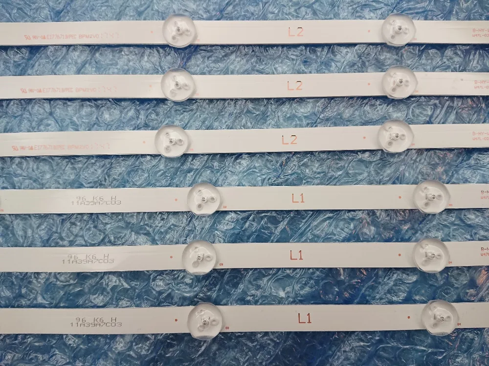 

New 10set=120pcs Replacement LED strip for LG 47LN 47LA 6916L-1174A 6916L-1175A 1176A 1177A 6916L-1527A 1528A 1529A 1547A