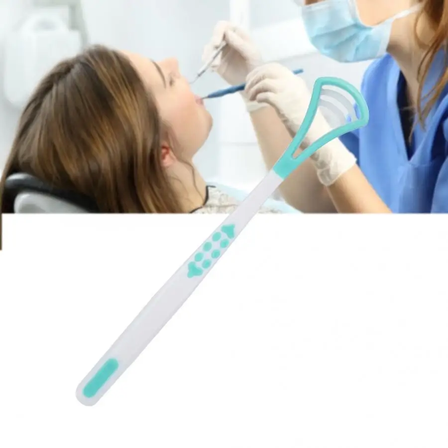 Зубная щетка скребок для языка бактерии удаление грязи и неприятного дыхания с