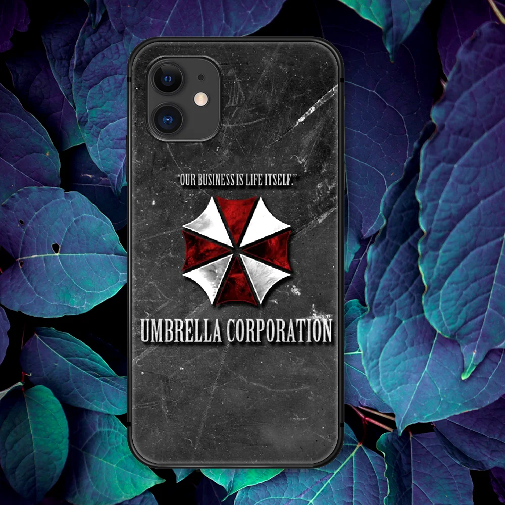 

Umbrella Corporation Phone Case For IPhone 4 4s 5 5S SE 5C 6 6S 7 8 Plus X XS XR 11 12 Mini Pro Max 2020 black Cell 3D Hoesjes