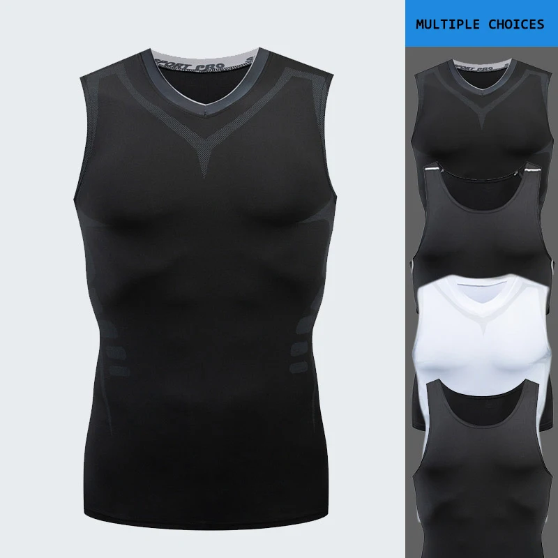 

Sports vest men's Sleeveless Cycling Base Layer training Underwear Shirt Breathable Mountain running quick-drying Vest