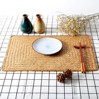 household dining table woven placemats kitchen home heat resistant placemats home hotel desktop decoration accessories