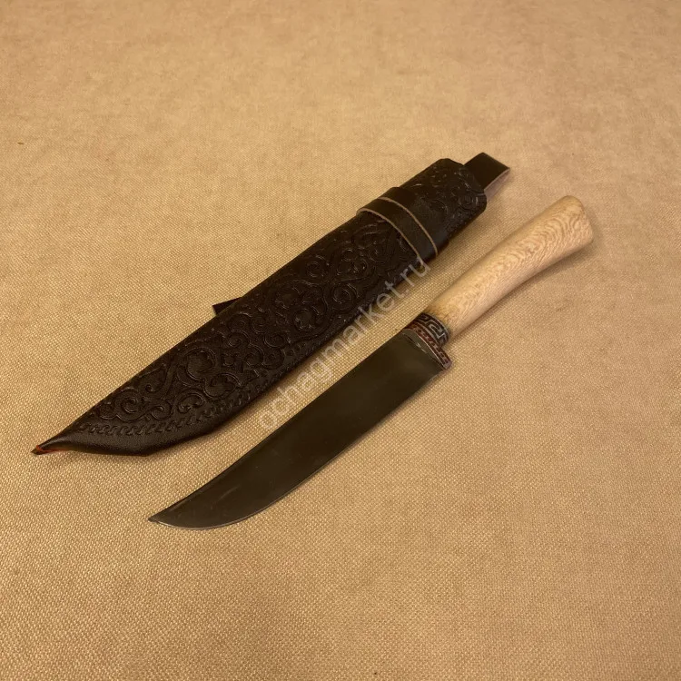 Узбекский нож пчак Кухонный УП 98.Нож ПЧАК. Ручная работа. с ножнами для кухни