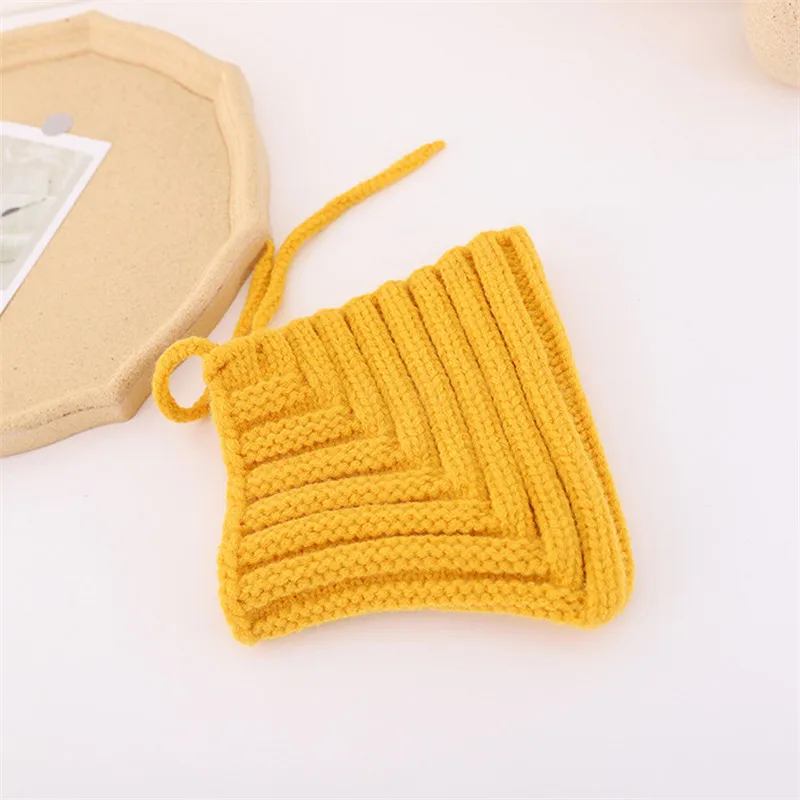 Новинка Сезон осень зима Вязаные крючком детские шапки Повседневные для