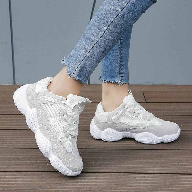 Fashion Women Shoes Sneakers Women's Ulzzang Student Sports Thick Bottom Sport for light walking shoes |