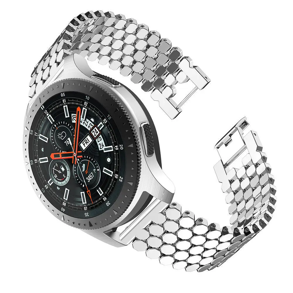 

22mm Stainless Steel Band For Samsung Galaxy Watch 3 45mm Smart Bracelet Straps For Samsung Galaxy 46mm Gear S3 Correa