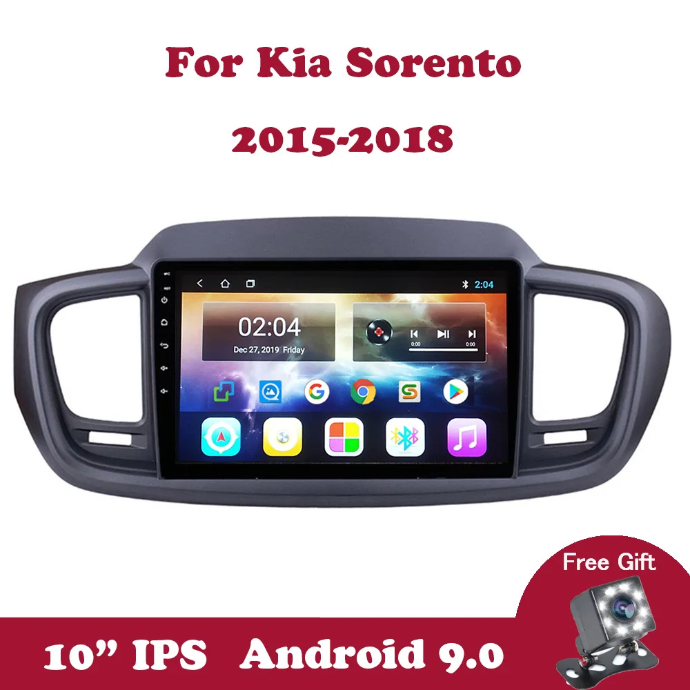 Android 9 Car Radio Stereo Multimedia Player For Kia Sorento 2015 2016 2017 2018 Support Wifi FM RDS DSP SWC Navigation GPS DVD
