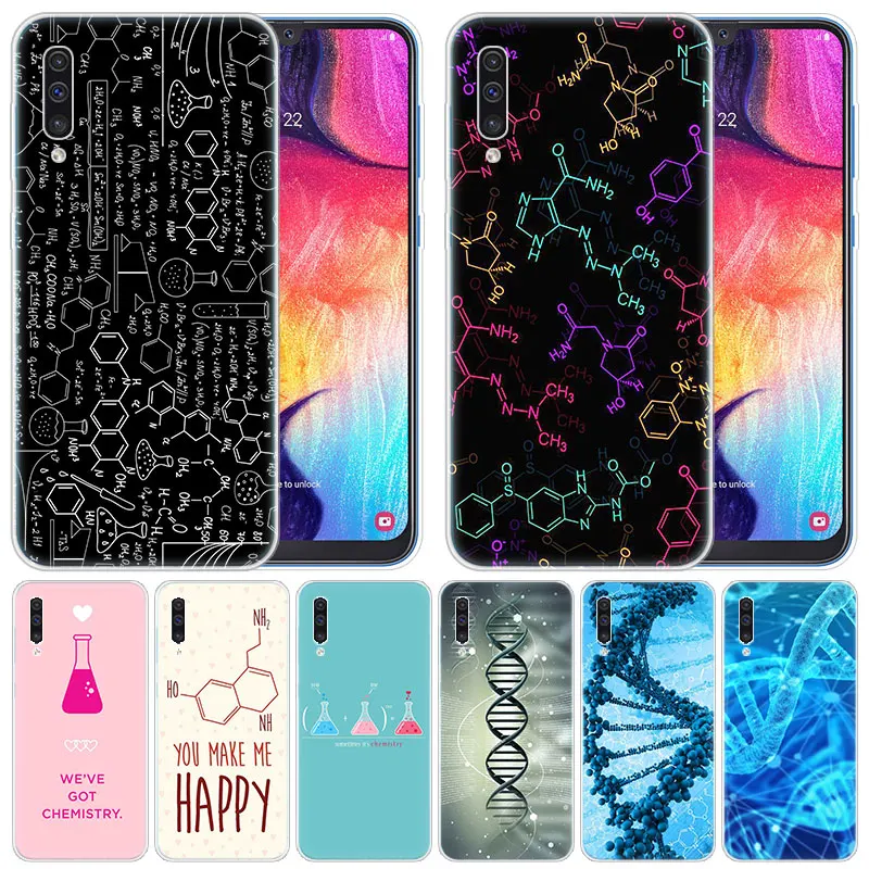 Мягкий силиконовый чехол биология ДНК для Samsung Galaxy A50 A70 A80 A40 A30 A20 A10 A20E A2 CORE A9 A8 A7 A6