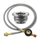 Адаптер для газовой плиты для кемпинга, разделенный конвертер для плиты подходит для приготовления пищи на открытом воздухе, аксессуары для оборудования для пикника и кемпинга