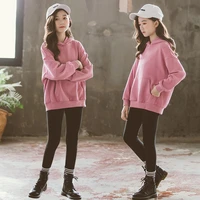 comfortable sport autumn winter girls and boys clothes 2 pieces casual sets gold velvet tracksuit for girls sport suits kids clo