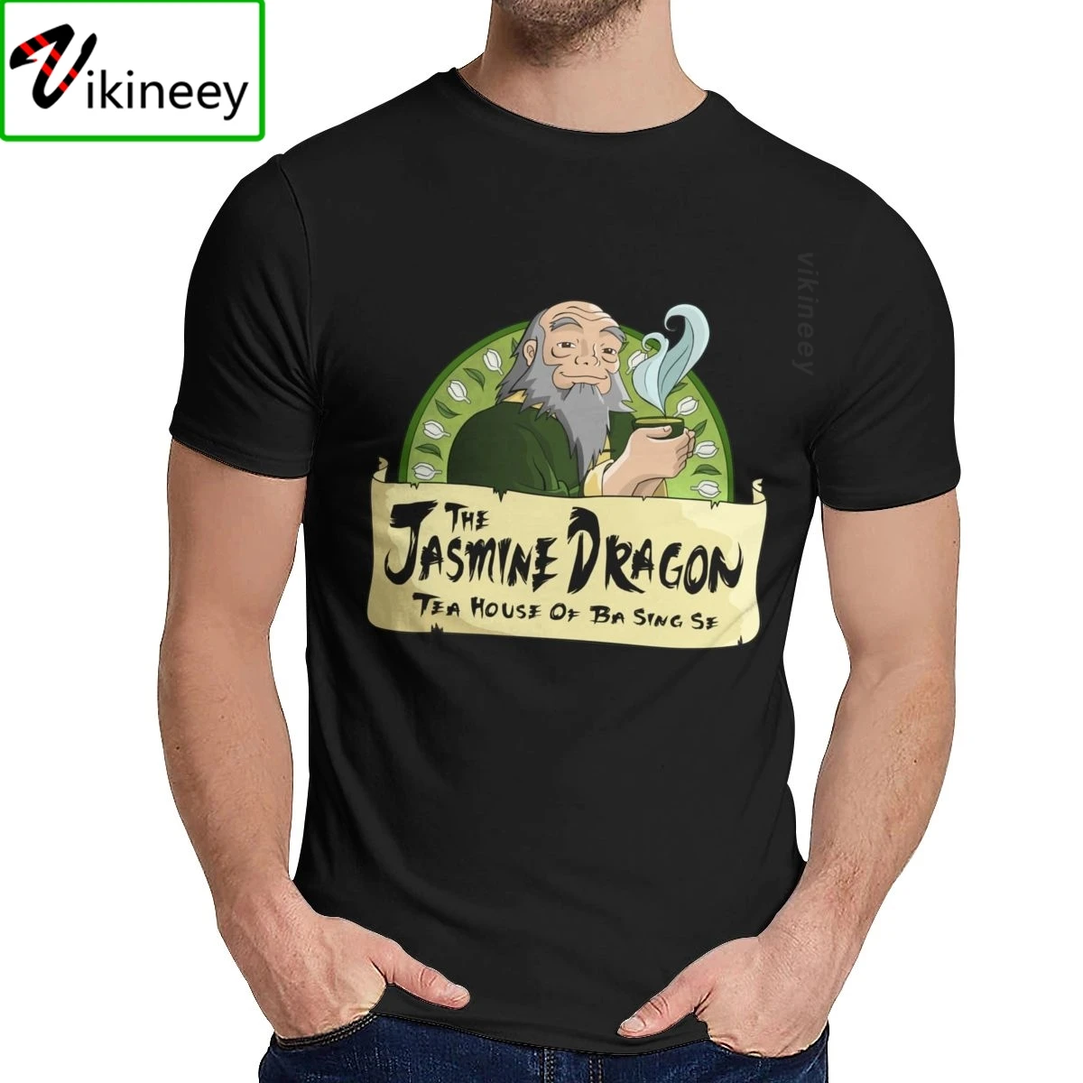 Мужская футболка с надписью He Jasmine Dragon Tea House Avatar The Last Airbender Great Leisure Crewneck Harajuku