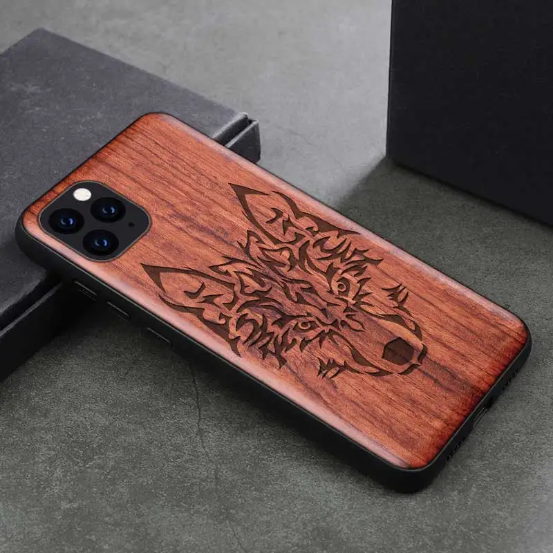 LT Натуральный Деревянный ящик для samsung Galaxy Note 9 8 10 Pro S9 S10 Plus деревянный ящик для iPhone 11 Pro Max 7 8 6 6S Plus X XR XS Max - Цвет: LT