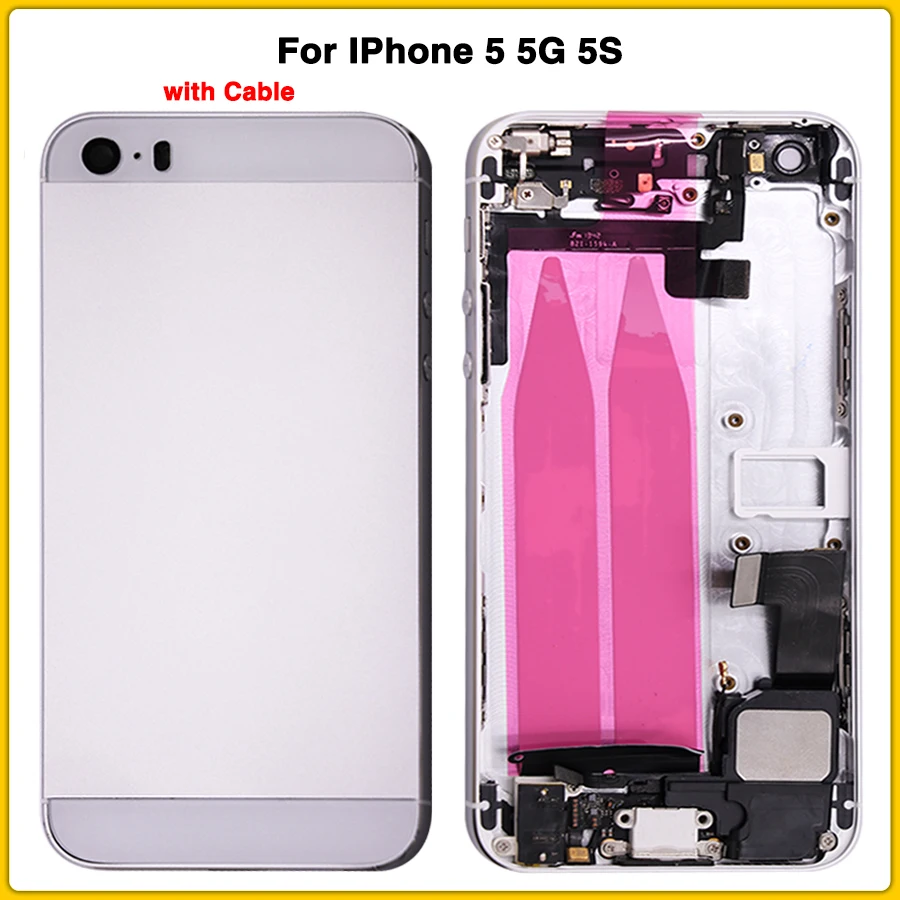 Новый чехол с полным покрытием корпуса для IPhone 5 5G задняя крышка аккумулятора