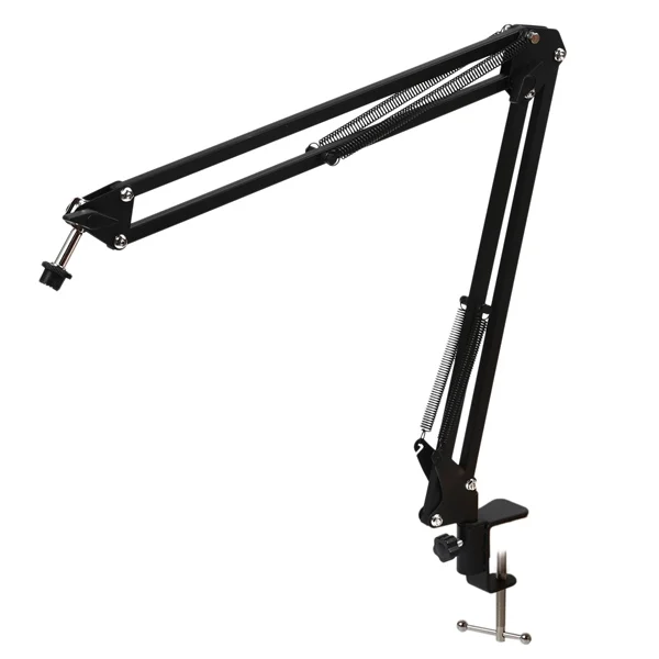 

Pro Desktop Microphone Suspension Scissor Arm Microphone Stand Table Mounting Clamp
