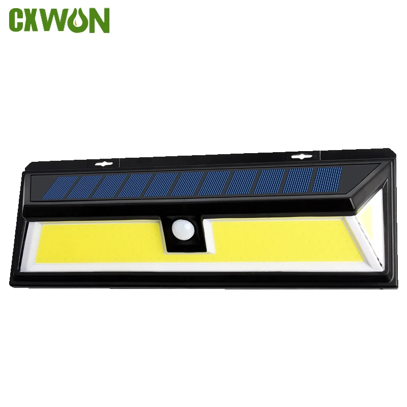 

Уличный настенный светильник на солнечной батарее, водонепроницаемый суперъяркий фонарь с датчиком движения, 3 режима, 180COB, для сада, гаража