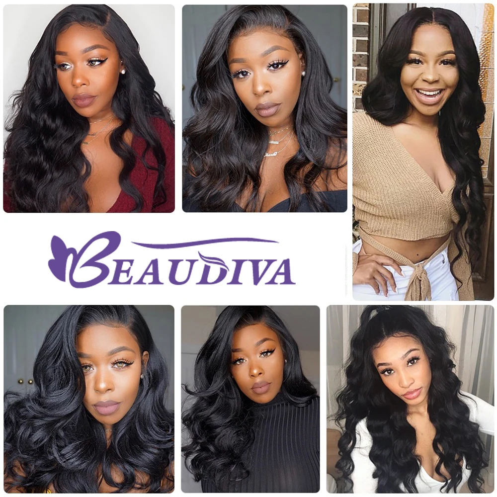 BEAUDIVA бразильские пряди для волос с закрытием объемные волнистые пряди с закрытием человеческие волосы для наращивания 3 пряди на шнуровке