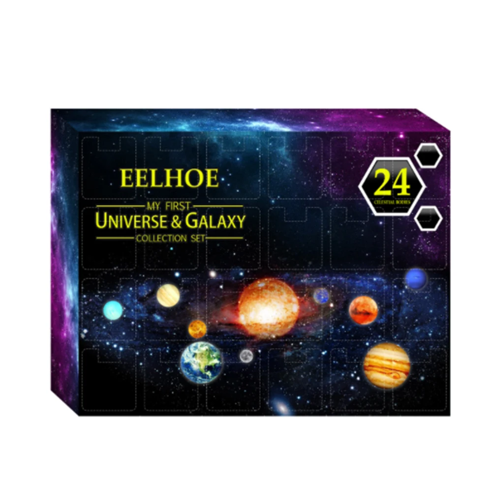 

Christmas Advent Calendar planets Gift Box Funny Early Childhood Education Toys Xmas Pendant Gift Box For Kids Adults