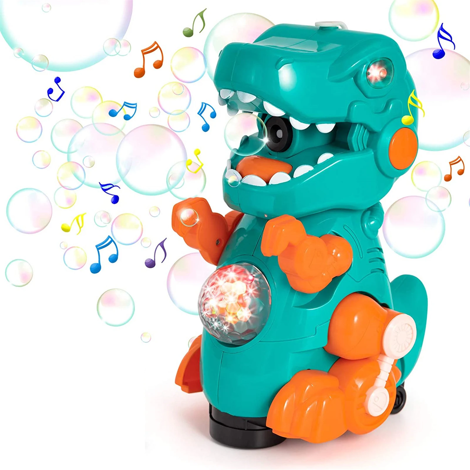 

Kids Electric Dinosaur Bubble Machine Music Lighting Toys Bubble Machine Summer Creative Magic Bubble Blower Machine
