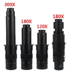 Регулируемый 180X 120X 300X 200X 130X зум C-образный объектив 0.7X  4.5X увеличение 25 мм для HDMI USB промышленный видеомикроскоп камера