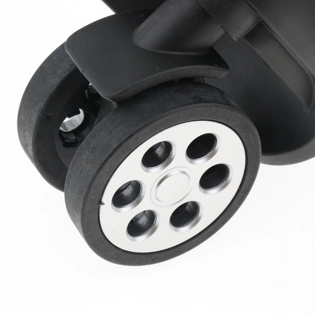 

2 Pieces Travel Luggage Wheel Universal 360 Degree Swivel Caster A85 Black