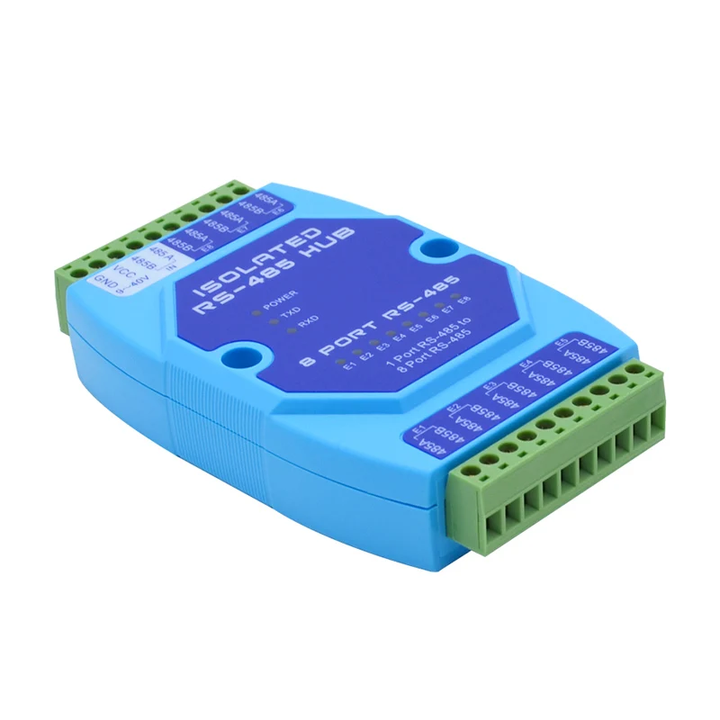 8-портовый концентратор 485 Sharer, 8-канальный сплиттер RS485, промышленный оптически изолированный ретранслятор