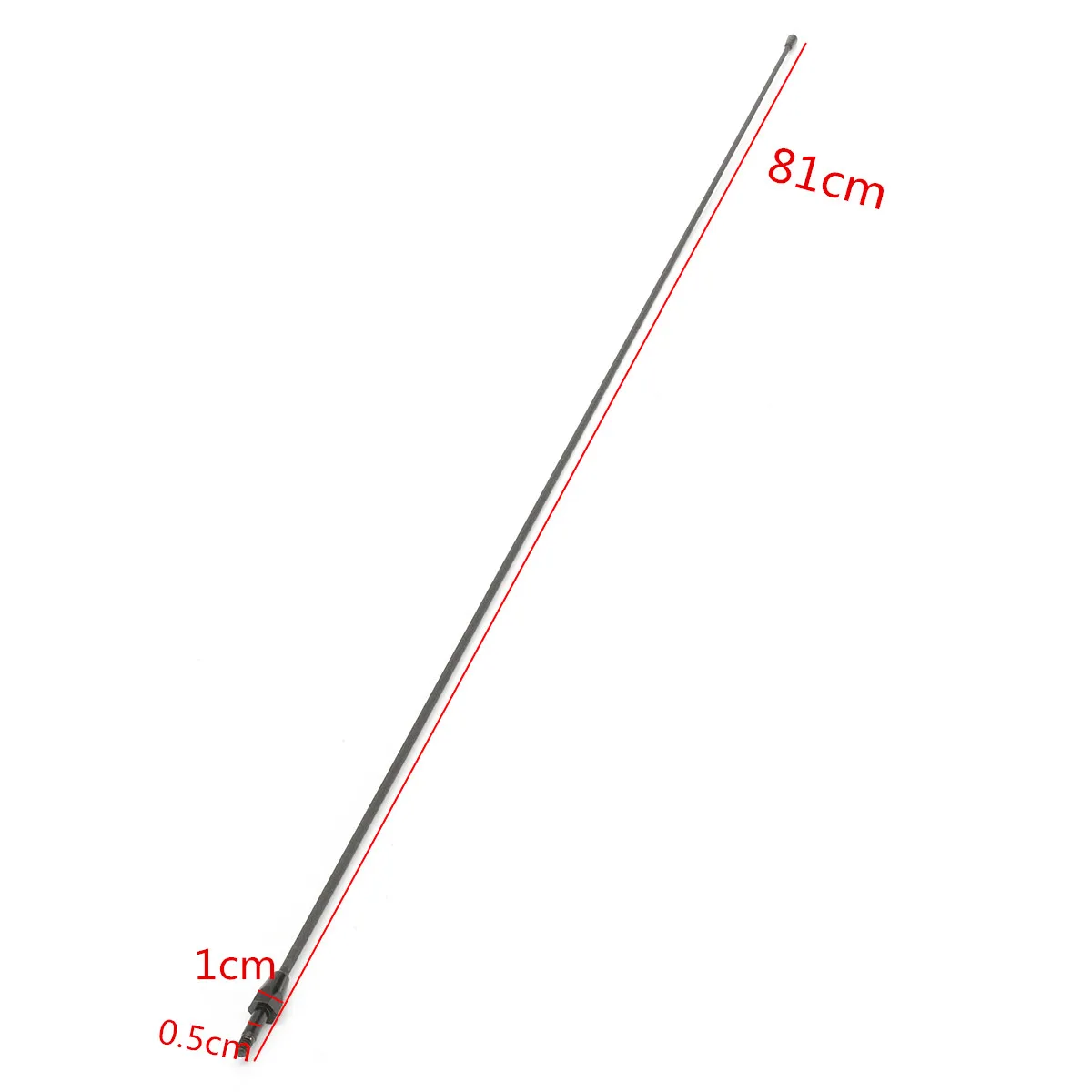 Черная антенна из нержавеющей стали с пружиной 32 дюйма Мачтовый сигнал AM/FM AL3Z18813A