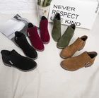 Новые женские Ботинки Martin осень-зима классические зимние ботильоны на молнии зимние замшевые теплые меховые плюшевые женские ботинки