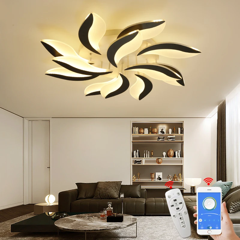 

A NEO Gleam New Design Acrylic Modern Led Ceiling Lights For Living Study Room Bedroom lampe plafond avize Indoor Ceiling Lamp