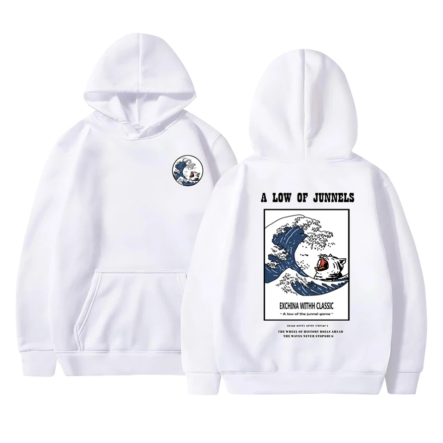 Флисовая Толстовка с принтом забавного кота Повседневная Уличная одежда в