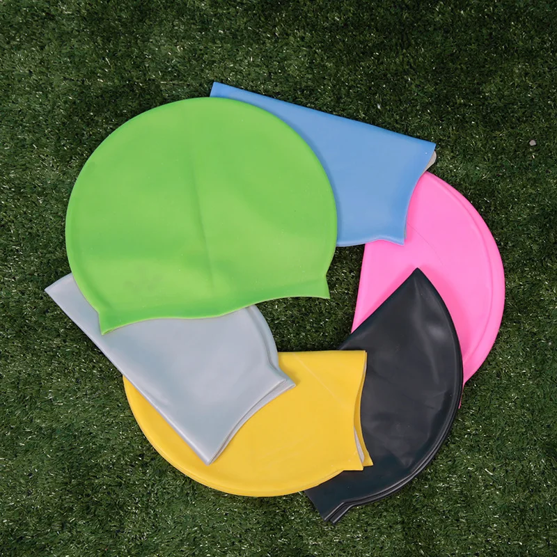 Однотонная шапочка для плавания высокоэластичная Силиконовая