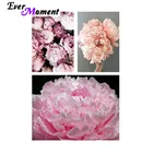 Картина из страз Ever Moment, большая картина с розовыми цветами, квадратная, из смолы, домашнее украшение, 3F2419
