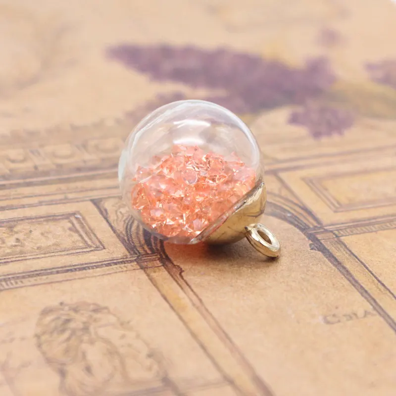 5 шт. 15 мм стеклянный шар цветной голая Бриллиантовая Корейская акриловая