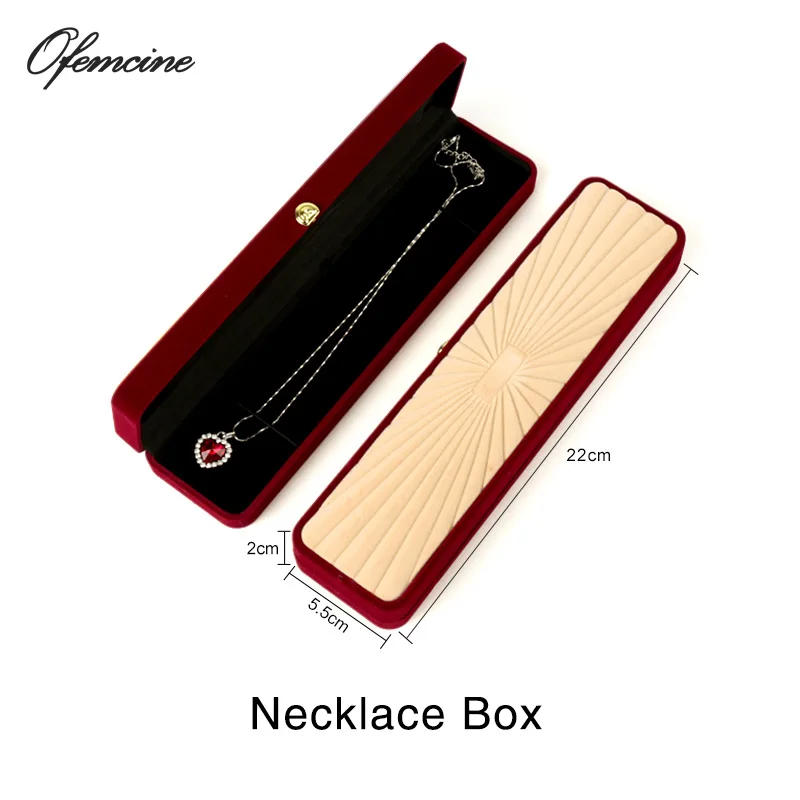 

Luxury Square Velvet Jewelry Ring Large Pendant Display Case Box Storage Organizer Holder Wedding Gift Packaging Boxes Portable