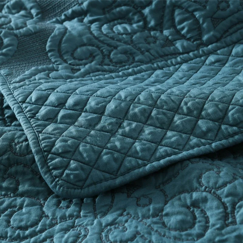 Набор покрывал CHAUSUB для двуспальной кровати одеяло из 3 предметов с тиснением