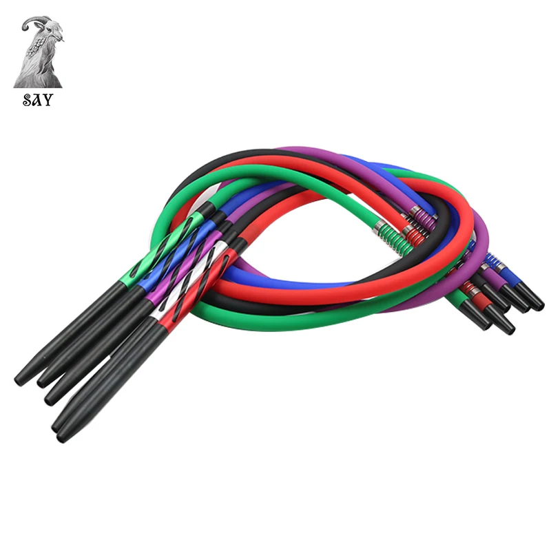 

1pc Silicone Hose Tube With Spring And 350mm Metal Hookah Handle For Hookah Shisha Chicha Narguile Accessories