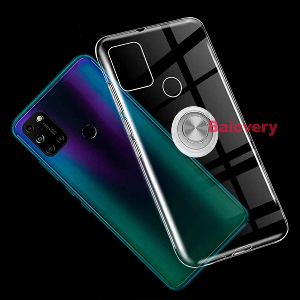 Чехол для ZTE Blade A7S 2020 чехол с магнитным кольцом держателем автомобиля мягкий