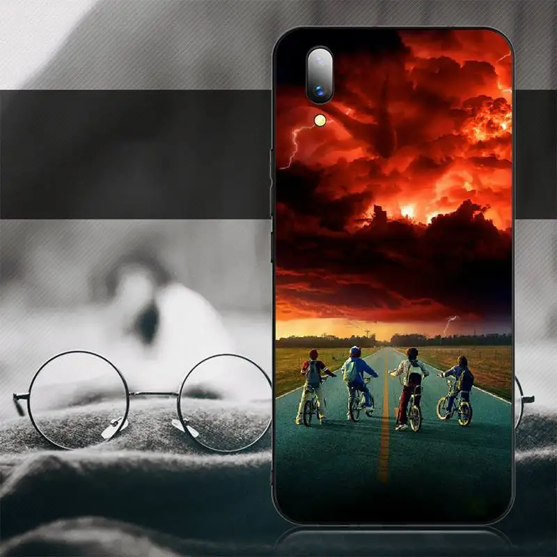 PENGHUWAN очень странные дела черный мягкий чехол для телефона из ТПУ Vivo Y91c Y17 Y51 Y67 Y55 Y93