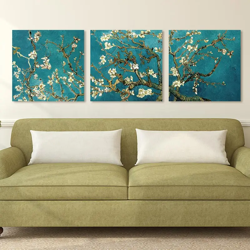 Абстрактная Картина на холсте с изображением цветов и абрикоса|Рисование