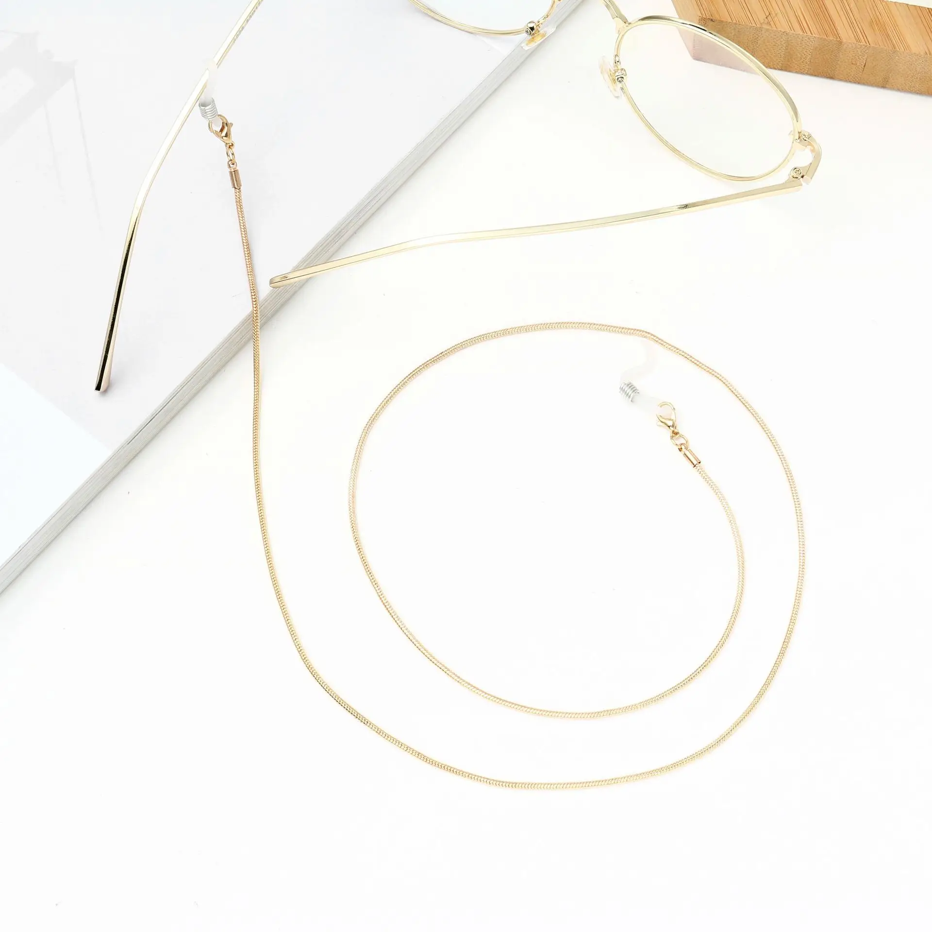 Mask Chain Necklace for Women Gold Color Sunglasses Snake on Neck Lanyard Eyewear Straps Safety Accessories |
