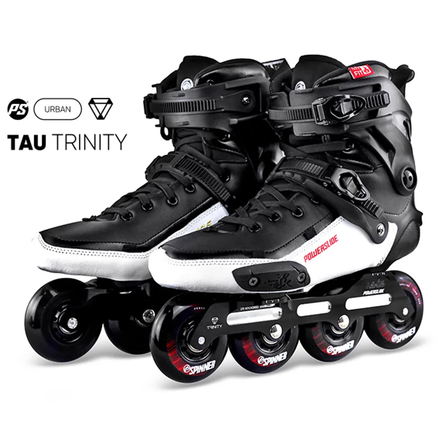 2022 оригинальные скоростные роликовые коньки Powerslide TAU TRINITY 4*80 мм или 3*90 из