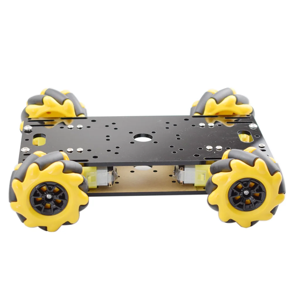 Новый Двойной Шасси Mecanum Wheel Robot автомобильный комплект шасси с мотором TT для Arduino