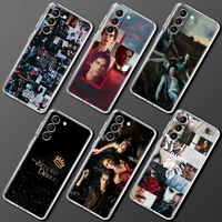 the vampire diaries clear phone case for samsung galaxy s20 fe s21 ultra s10 plus 5g s10e s9 s8 s7 anti knock silicone cover cas