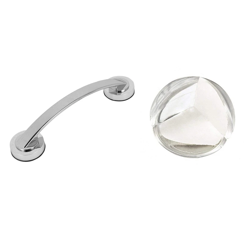 

Promotion! Suction Cup Style Handrail Handle Strong Sucker Installation Hand Grip Handrail with Corner Protector (12 Pack)